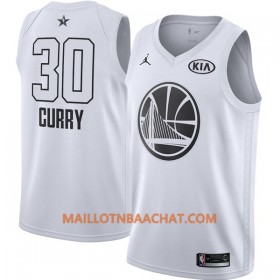 Maillot NBA Golden State Warriors Stephen Curry 30 2018 All-Star Jordan Brand Blanc Swingman - Homme